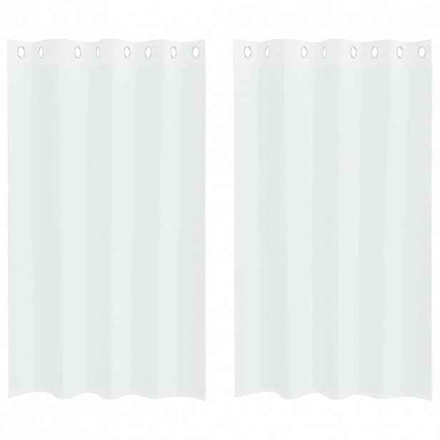 vidaXL Voile Záclona 2 ks Bílá 175 x 140 cm Polyester