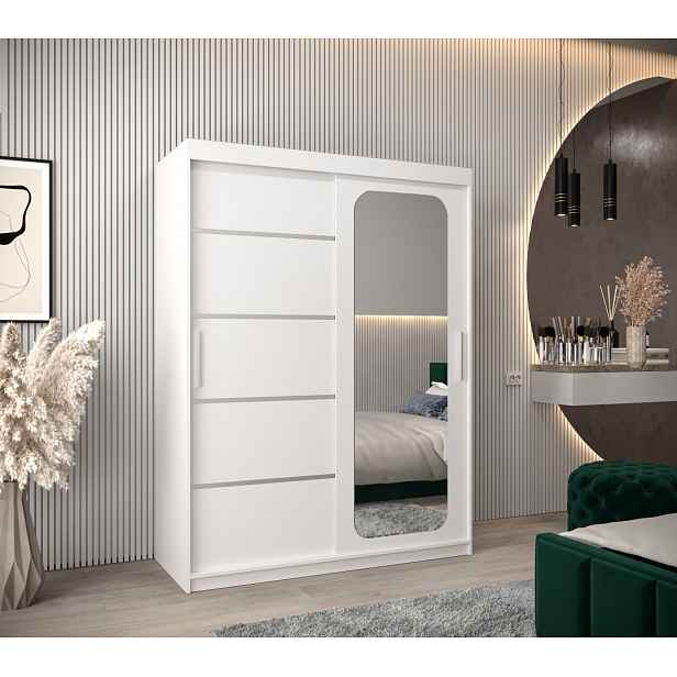 Zrcadlová skříň DONICELA 3 - 150 cm, bílá