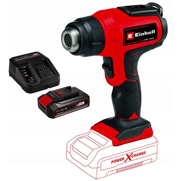 Einhell Horkovzdušná Pistole Te-ha 18 Li 4520500 Set Akumulátor 2,5AH