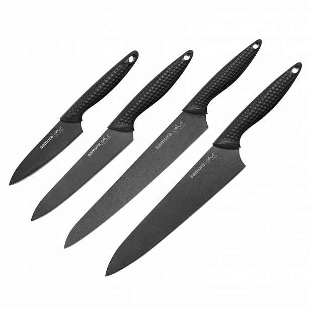 Samura Golf Stonewash Sada 4 kuchyňských nožů 10-25 cm