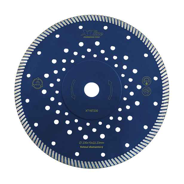 XTLINE Kotouč diamantový řezný TURBO Fast Cut | 115x2.0x10x22,2 mm