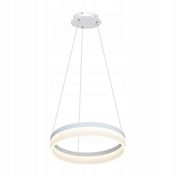 Závěsná lampa bílá kulatá Ø40 cm Led neutrální barva světla IP20 Milagro