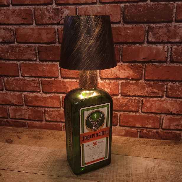 Jagermeister Lampa lampa S Kloszem 3 Režimy Dotyk Zlatá Patina Hnědá 0,7L