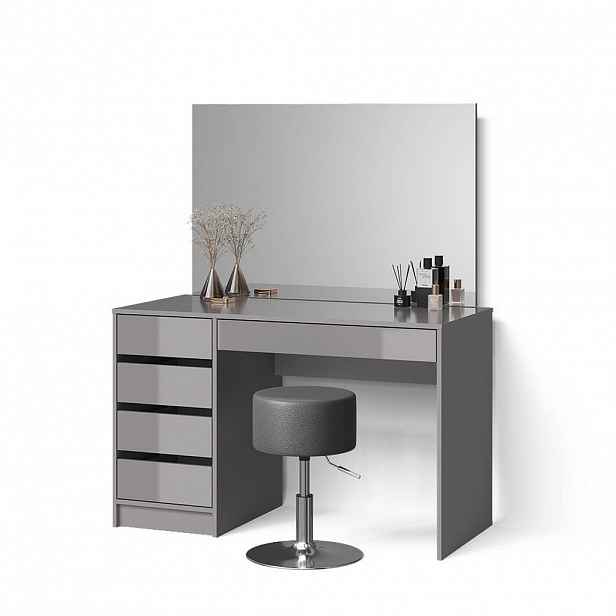 Livinity® TOALETNÍ STOLEK Imola Šedá 120 cm se stoličkou
