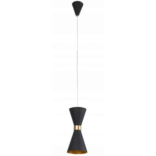 Maxlight závěsná lampa cornet led 5w černá zlatá