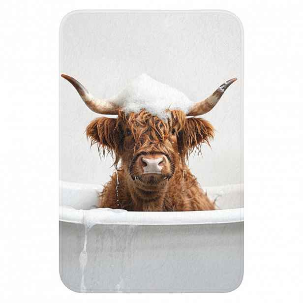 OnlyWow WC PŘEDLOŽKA Scottish Highlander - Koupel - Kráva - Zvířata - Pěna 40x60 cm