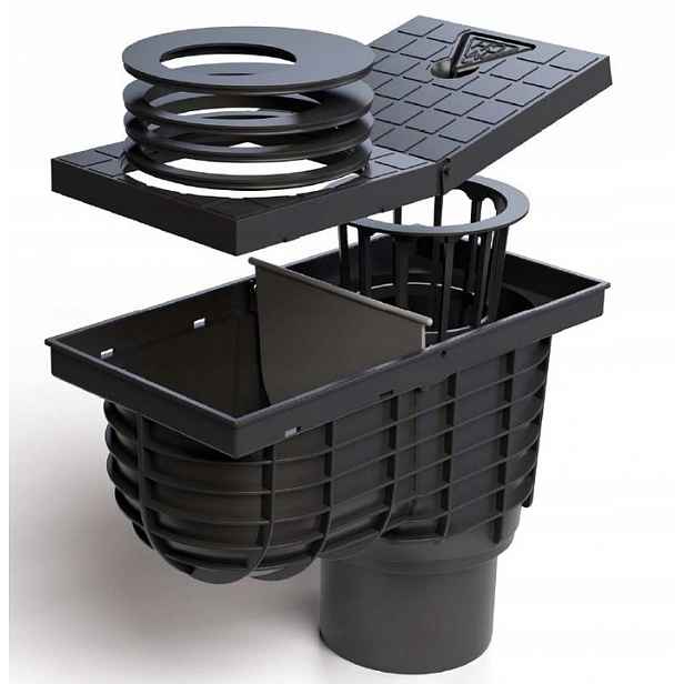 Otekový Set Z Žlabu Osadník Žlabový fi 110 mm Odtok Z Žlabu Košík