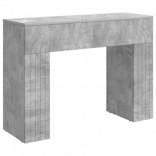 vidaXL Konferenční stolek Betonově šedá 102 x 35 x 75 cm