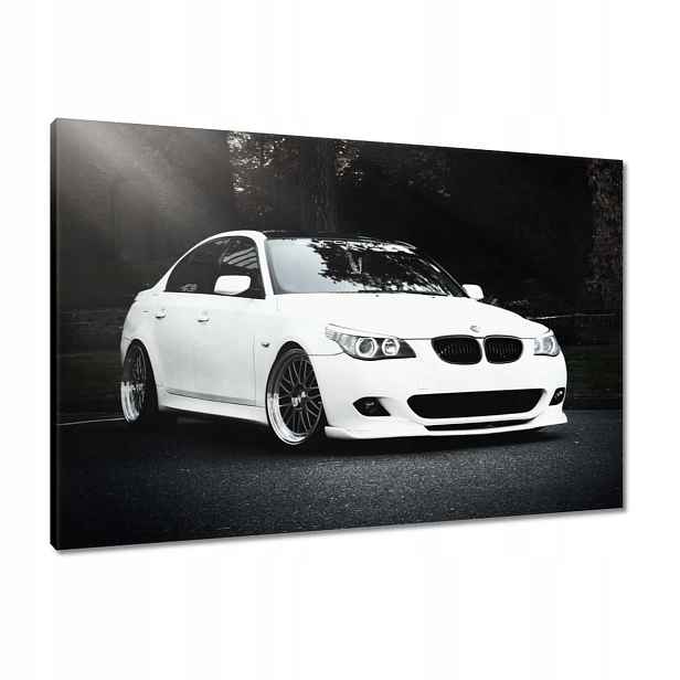 Obrazy 90x60 Bílé Bmw Šedé Auto