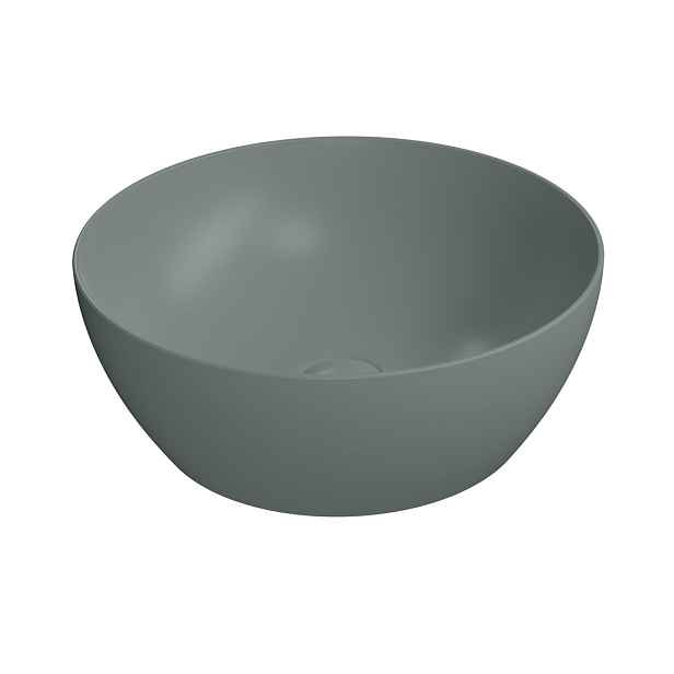 GSI PURA keramické umyvadlo na desku, průměr 42cm, agave mat