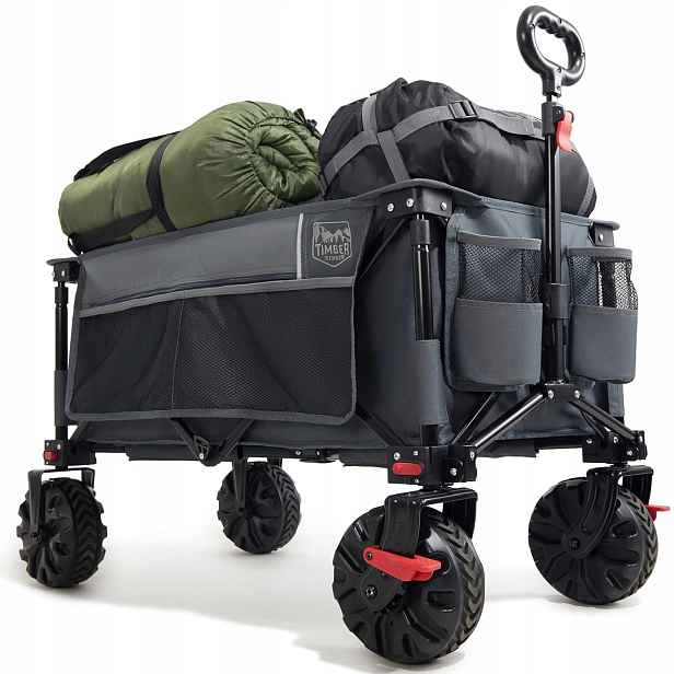 Kempingový vozík Timber Ridge 200L skládací s velkými koly