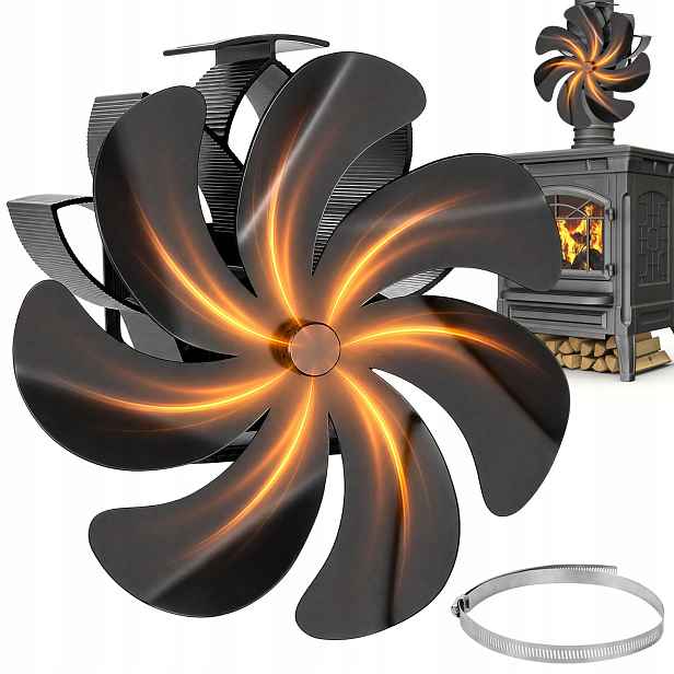 Termoelektrický Krbový Ventilátor Napájený Teplem, Krbový Ventilátor