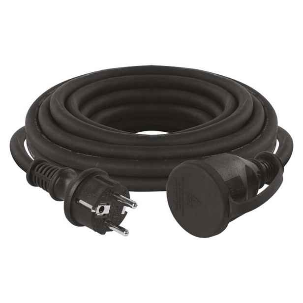 EMOS Venkovní prodlužovací kabel s 1 zásuvkou ZANE 5 m 1,5 mm² černý
