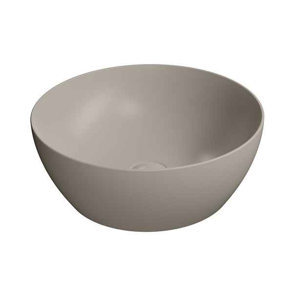 GSI PURA keramické umyvadlo na desku, průměr 42cm, tortora mat