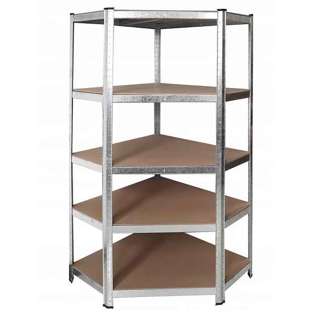 Profi Tools Kovový rohový regál Zeus 180 x 90 x 70 x 40 cm 5 polic TC-081