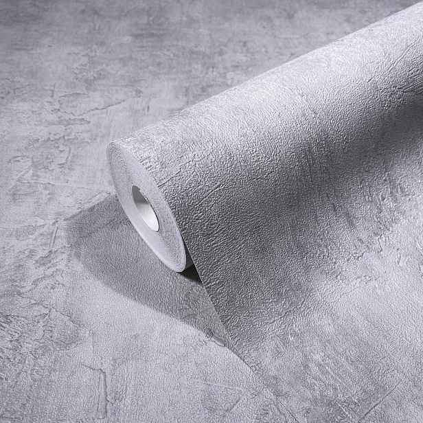 Šedá Tapeta Do Pokoje Imitující Omítku Beton Loft 10,05 m x 106,00 cm Tapety