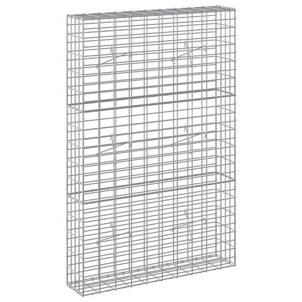 vidaXL Gabion s drátem 5 mm a síťkou 5x10 cm 100x20x150 cm