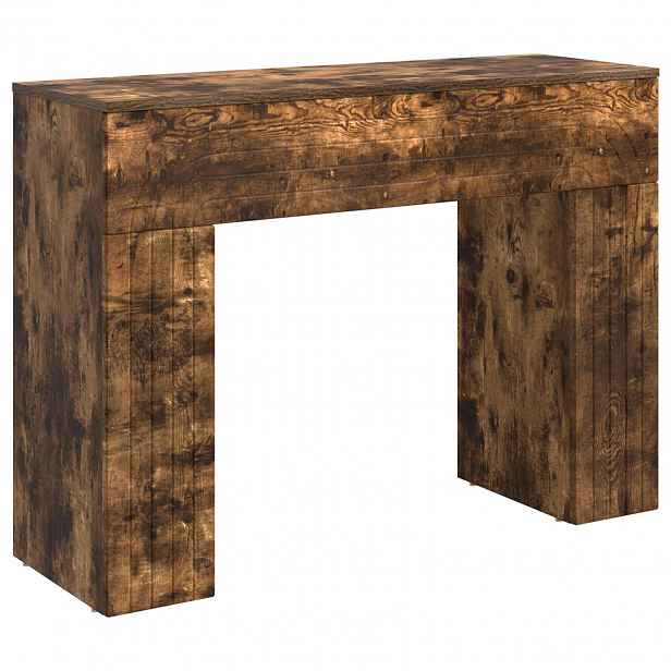 vidaXL Konferenční stolek Kouřový dub 102 x 35 x 75 cm