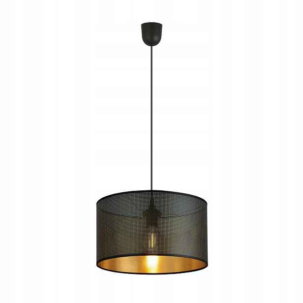 Závěsná lampa Emibig Aston E27 15W Černá/Zlatá Nastavitelná Led IP20