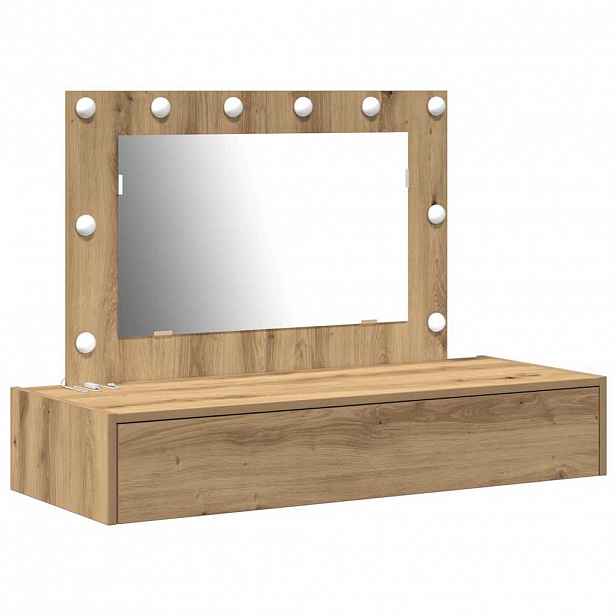 vidaXL Kosmetický stůl Hnědá 100 x 40 x 70 cm Kompozitní dřevo