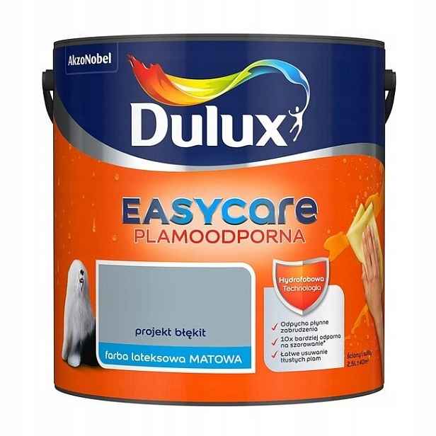 Dulux EasyCare barva Projekt Světle Modrá matná 2,5L