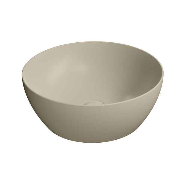GSI PURA keramické umyvadlo na desku, průměr 42cm, creta mat