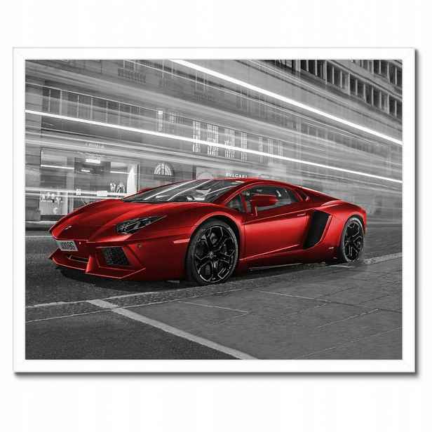 Plakáty v rámu 50x40 Červené auto