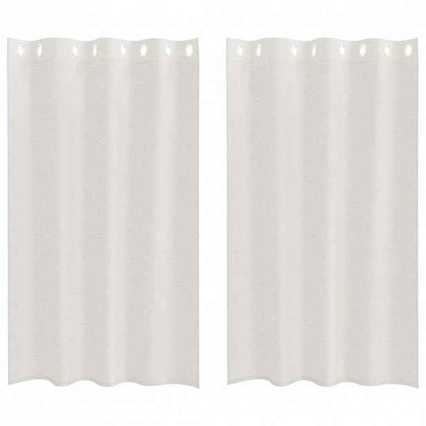 vidaXL Voile Záclona 2 ks Krémová 175 x 140 cm Polyester