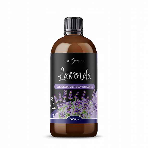 Vonný olej do svíček levandule 1000 ml vůně do vosku parafín