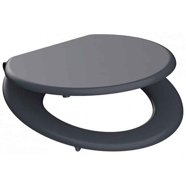 Wc sedátko Anthrazit MDF se zpomalovacím mechanismem SOFT-CLOSE