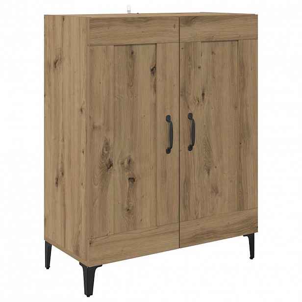 vidaXL Servírovací skříň Artisanový dub 69,5 x 34 x 90 cm