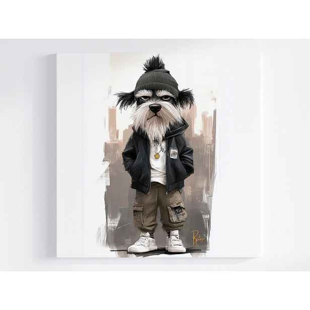 Obraz Na Plátně Canvas Pes Hip-hop Street Urban Gangster 50x50