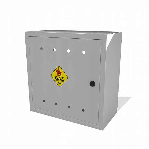 Plynová Skříňka 50x50x25 Gaz Šedá