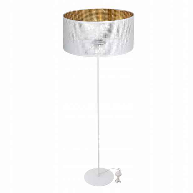 Stojací Lampa Podlahová Válec 40 CM S Ažurovým Stínítkem