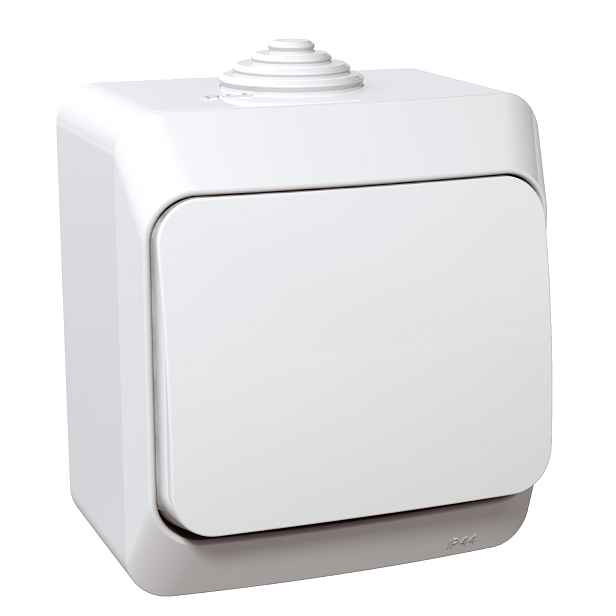 Tlačítko řazení 1/0 Schneider Cedar Plus bílá
