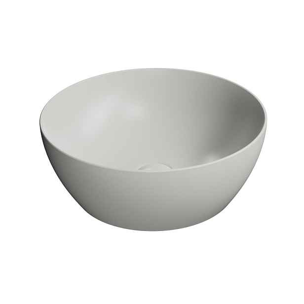 GSI PURA keramické umyvadlo na desku, průměr 42cm, cenere mat