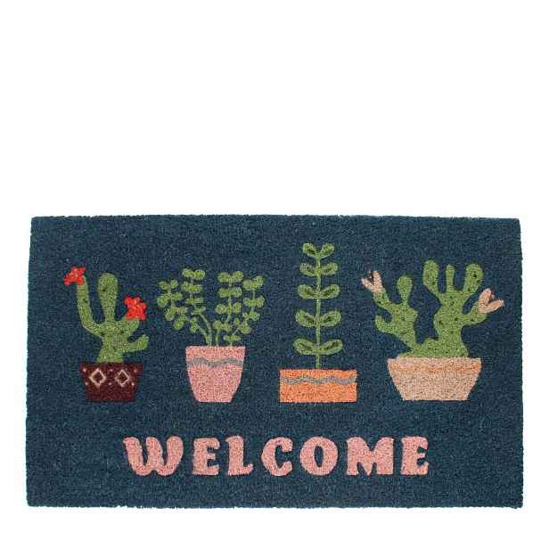Rohožka z kokosového vlákna 73x43 cm Welcome Plants – Rex London