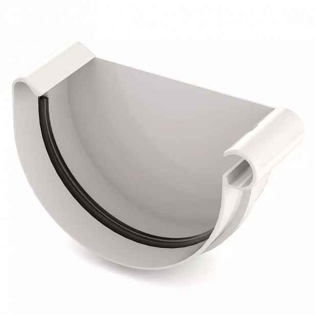Žlabové čelo pravé 150 mm Bryza bílá