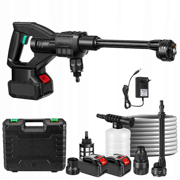 Akumulátorová Tlaková Myčka 21V 3Ah 500W Set