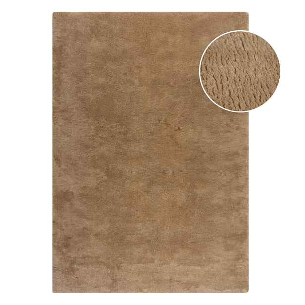 Hnědá syntetická kožešina 80x150 cm Faroe Wool Look Fur – Flair Rugs