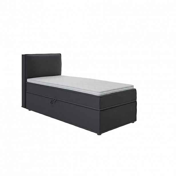 S-Style POSTEL BOXSPRING 90/200 cm Eclipse z grafitového mikrovlákna