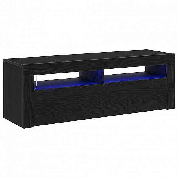 vidaXL Televizní skříň 120 x 35 x 40 cm Černý dub Kompozitní dřevo