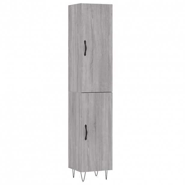 vidaXL Skříň highboard šedá sonoma 34,5 x 34 x 180 cm kompozitní dřevo