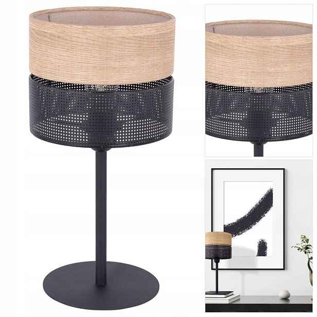Černá stolní lampa Nicol, moderní a funkční, pro práci s Tk Lighting