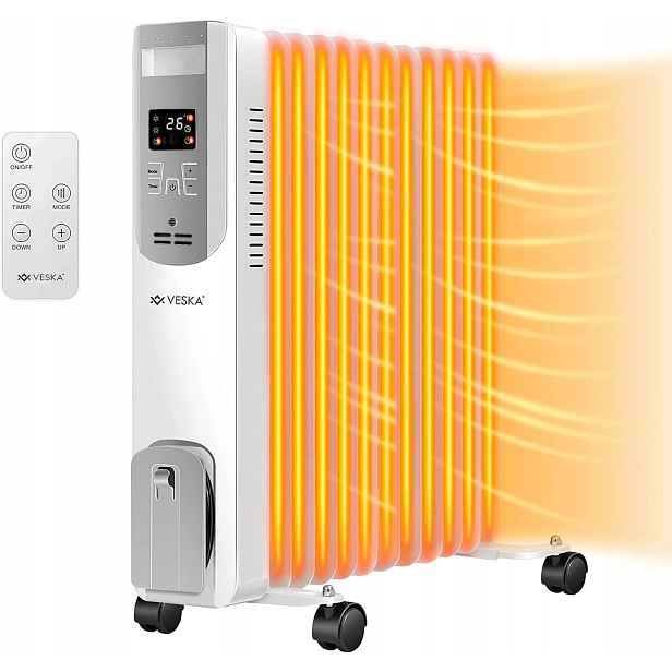 Elektrický Olejový Radiátor 2500 W Veska De