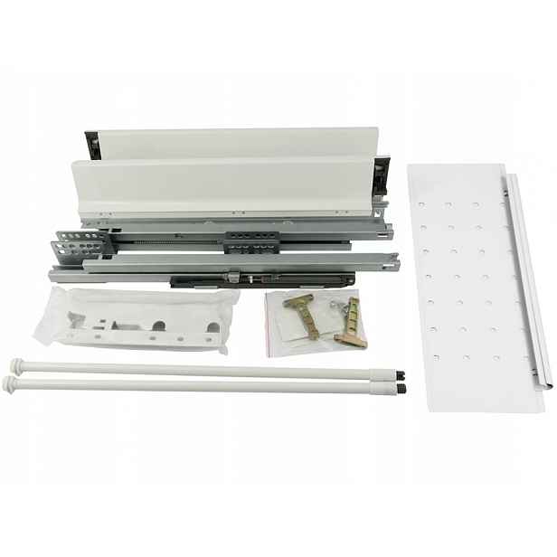 Systembox Amix 550 mm Vysoký S Kovem. Bokem Bílý