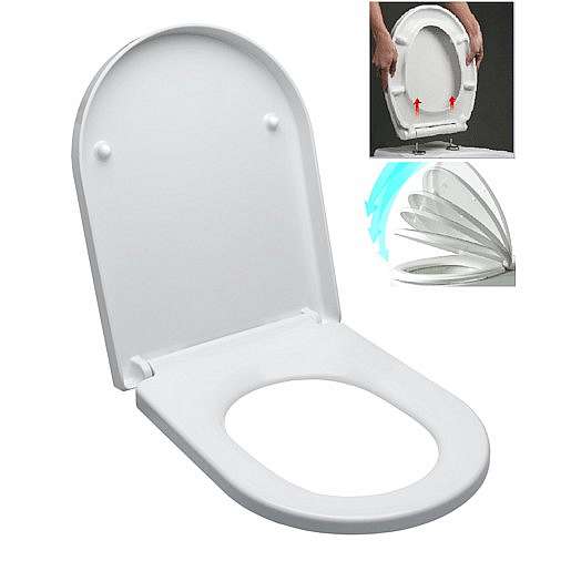 WC prkénko Glacera duroplast bílá EASY2244
