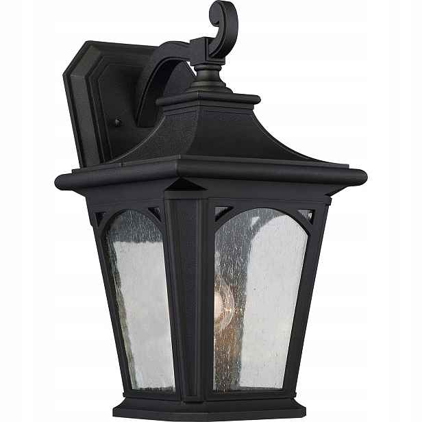 Černé venkovní nástěnné svítidlo E27 60W Bedford IP44 Quoizel
