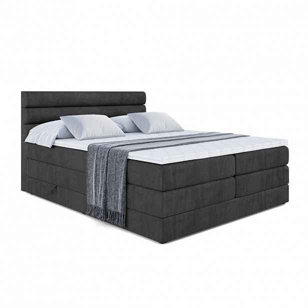 ALTDECOR POSTEL boxspring CELESTIA KING – 200 x 200 – H3/H4 – černá