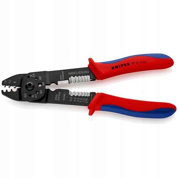 Kleště Na Lisování Kabelových Spojek 0,5-6,0 MM 97 21 215 C Knipex